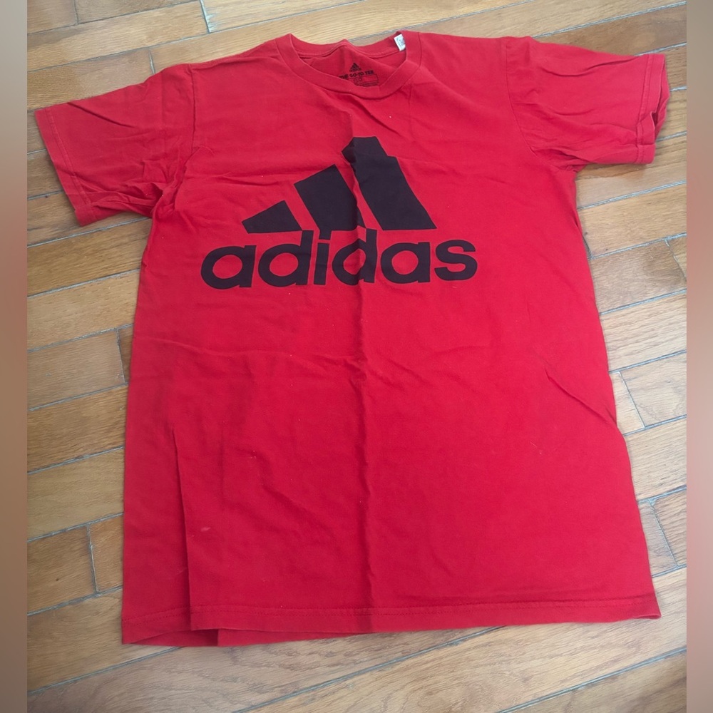 Adidas Scarlet Tee with Black Print
